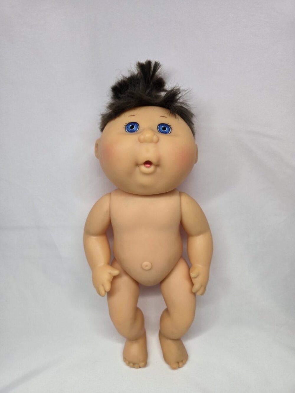 Cabbage Patch Hard Body Doll Brown Hair Blue Eyes VTG 1991 Mattel
